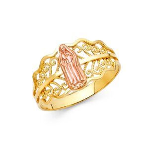 14k 2T Guadalupe Ring