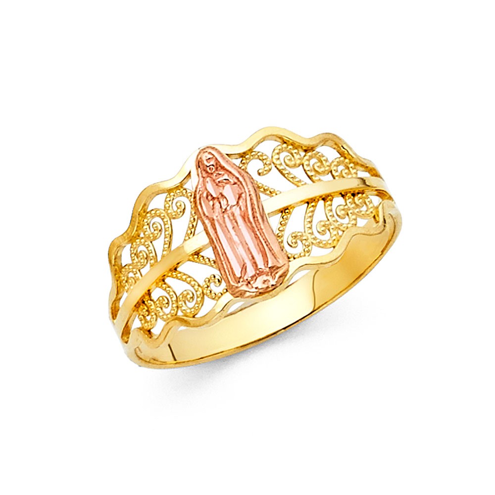 14k 2T Guadalupe Ring