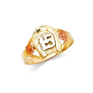 14K 2T 15 Years Ring