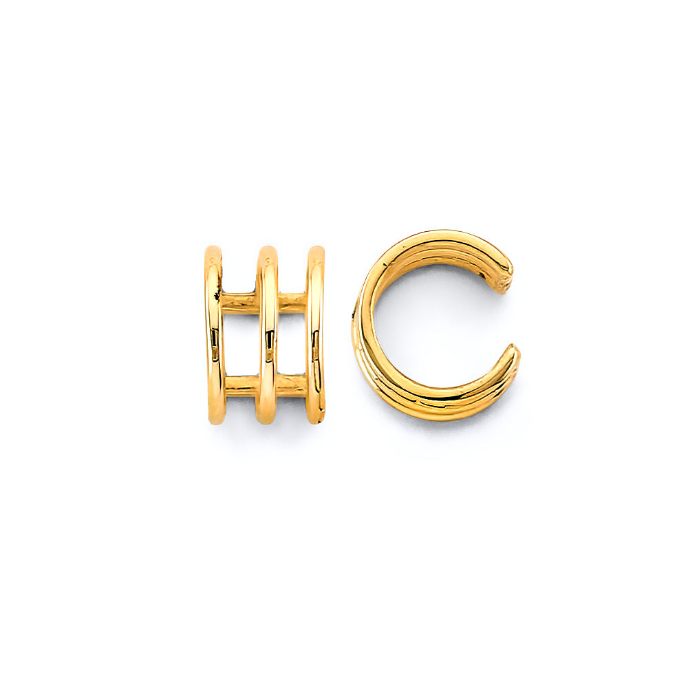 14K Yellow Gold Post Earring with Push Back - ER2097