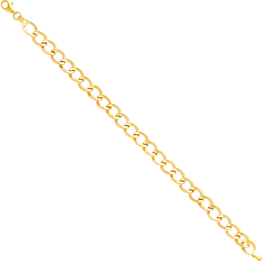 14K Yellow Gold Assorted Fancy Bracelet - AB12
