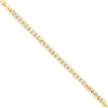 14K Yellow Gold Assorted Fancy Bracelet - AB13