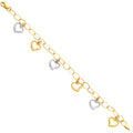 14K Yellow Gold Assorted Fancy Bracelet - AB32