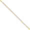 14K Yellow Gold Assorted Fancy Bracelet - AB33