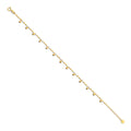 14K Yellow Gold Assorted Fancy Bracelet - AB42