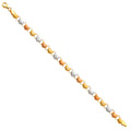 14K Yellow Gold Assorted Fancy Bracelet - AB55