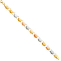 14K Yellow Gold Assorted Fancy Bracelet - AB58