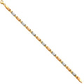 14K Yellow Gold Assorted Fancy Bracelet - AB60