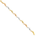 14K Yellow Gold Assorted Fancy Bracelet - AB67