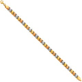 14K Yellow Gold Assorted Fancy Bracelet - AB68