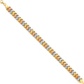 14K Yellow Gold Assorted Fancy Bracelet - AB69
