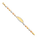 14K Yellow Gold Baby ID Bracelet - AB71