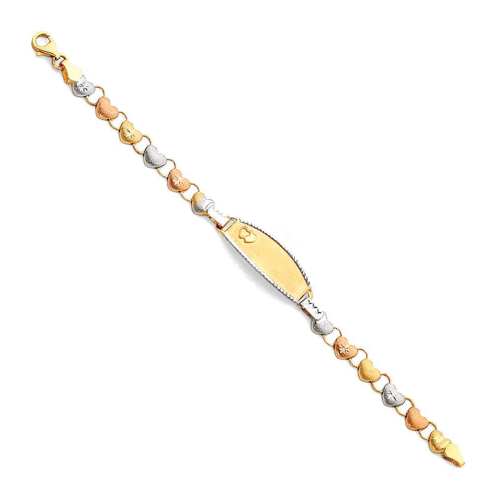 14K Yellow Gold Baby ID Bracelet - AB71
