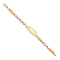 14K Yellow Gold Baby ID Bracelet - AB73