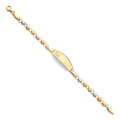 14K Yellow Gold Baby ID Bracelet - AB74