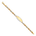 14K Yellow Gold Baby ID Bracelet - AB75