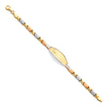 14K Yellow Gold Baby ID Bracelet - AB76