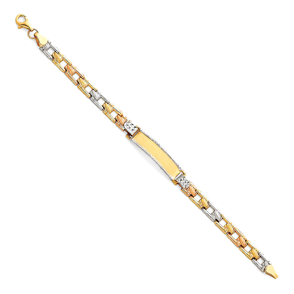 14K Yellow Gold Baby ID Bracelet - AB82
