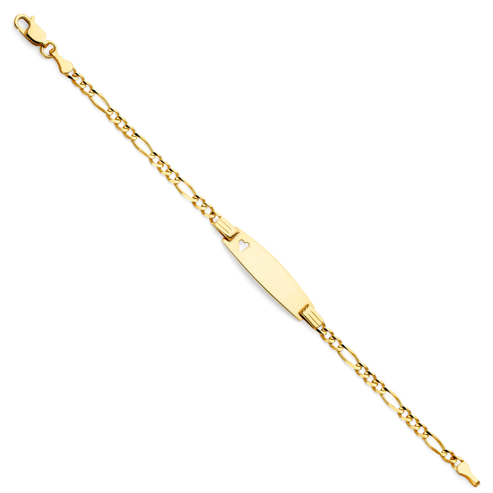 14K Yellow Gold Baby ID Bracelet - AB85