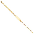 14K Yellow Gold Baby ID Bracelet - AB87