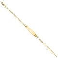14K Yellow Gold Baby ID Bracelet - AB88