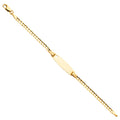 14K Yellow Gold Baby ID Bracelet - AB89