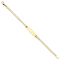 14K Yellow Gold Baby ID Bracelet - AB91
