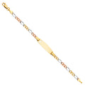 14K Yellow Gold Baby ID Bracelet - AB93