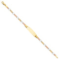 14K Yellow Gold Baby ID Bracelet - AB94
