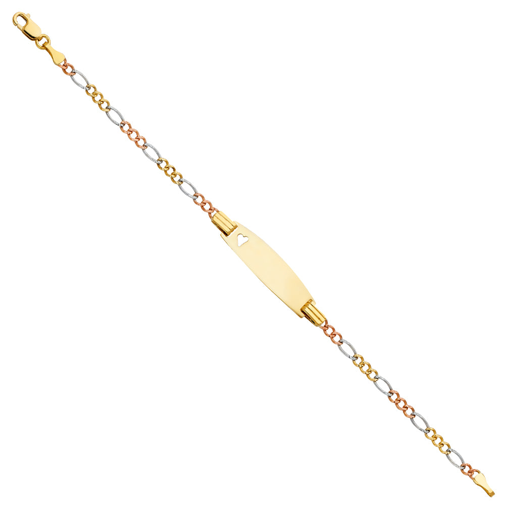 14K Yellow Gold Baby ID Bracelet - AB94