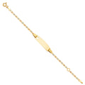 14K Yellow Gold Baby ID Bracelet - AB95