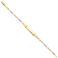 14K Yellow Gold Baby ID Bracelet - AB98