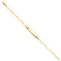 14K Yellow Gold Baby ID Bracelet - AB103