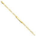 14K Yellow Gold Baby ID Bracelet - AB104