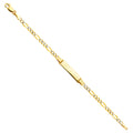 14K Yellow Gold Baby ID Bracelet - AB105