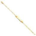 14K Yellow Gold Baby ID Bracelet - AB106