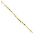 14K Yellow Gold Baby ID Bracelet - AB107