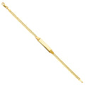 14K Yellow Gold Baby ID Bracelet - AB110