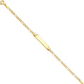 14K Yellow Gold Baby ID Bracelet - AB118