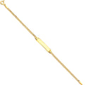 14K Yellow Gold Baby ID Bracelet - AB120