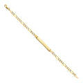 14K Yellow Gold Men's & Link Bracelet - AB138