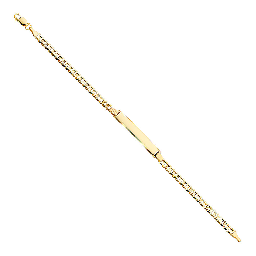14K Yellow Gold Men's & Link Bracelet - AB141