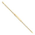 14K Yellow Gold Men's & Link Bracelet - AB148