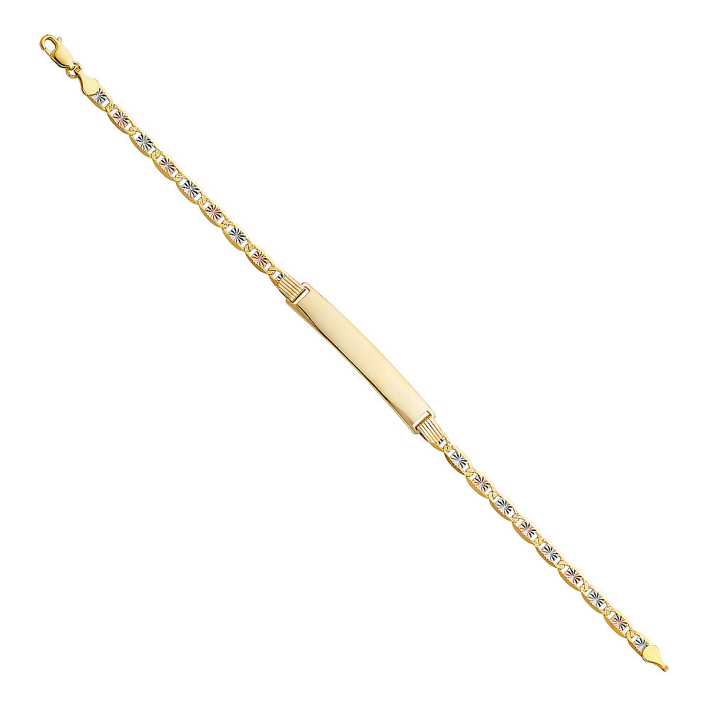 14K Yellow Gold Men's & Link Bracelet - AB148