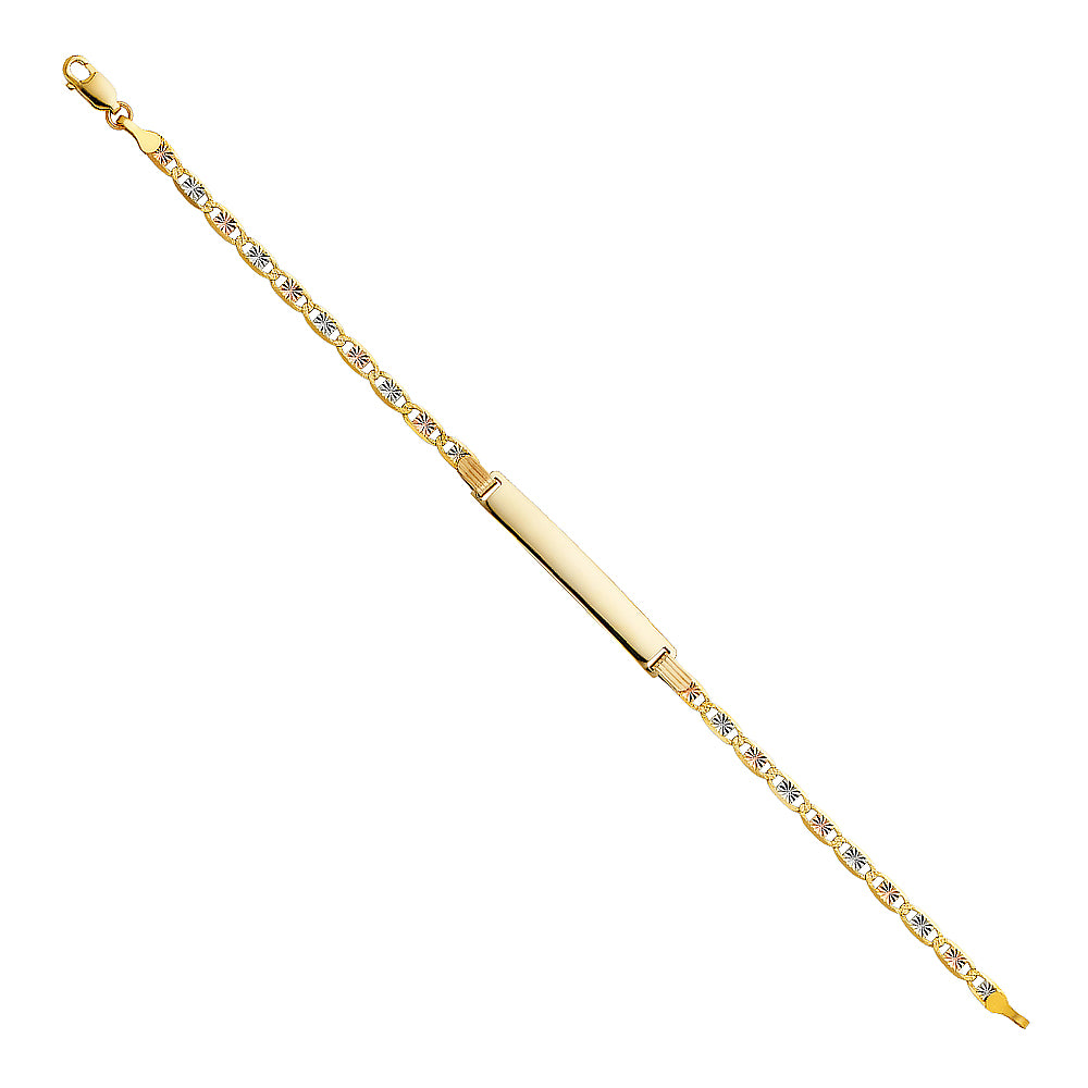 14K Yellow Gold Men's & Link Bracelet - AB149