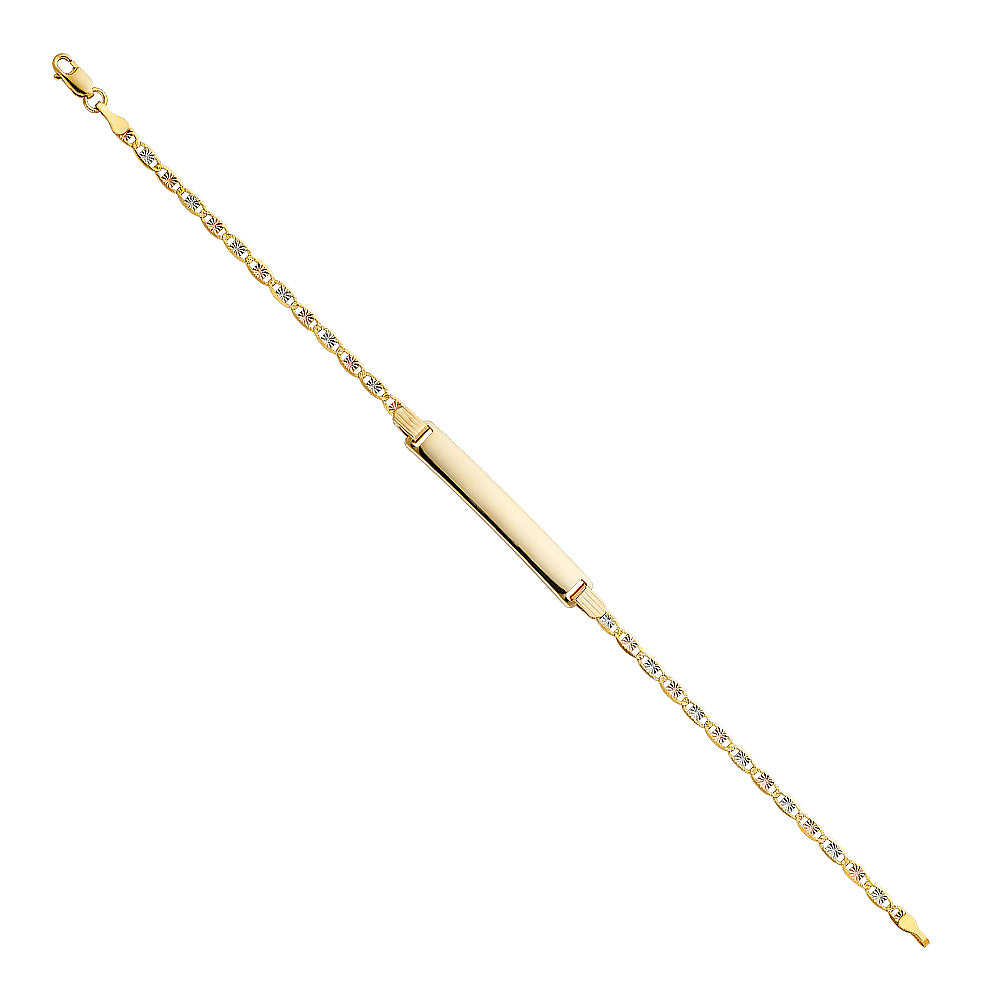 14K Yellow Gold Men's & Link Bracelet - AB150