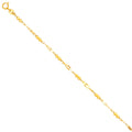 14K Yellow Gold Assorted Fancy Bracelet - AB194