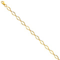 14K Yellow Gold Assorted Fancy Bracelet - AB195