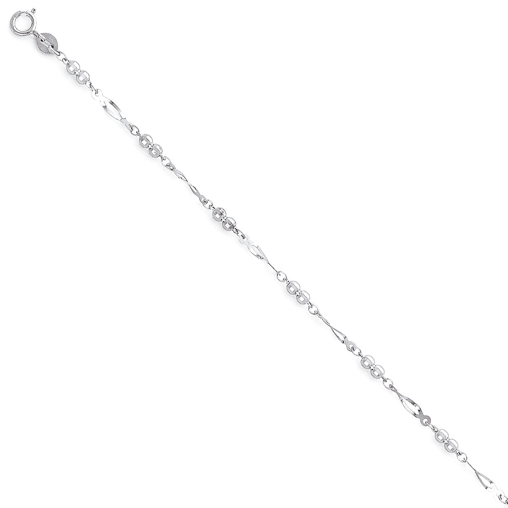 14K Yellow Gold Assorted Fancy Bracelet - AB201