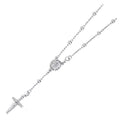 14K Yellow Gold Rosary Necklace & Bracelet 3mm - AB203